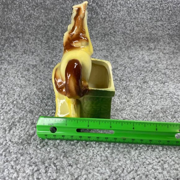 Art Deco Ceramic Horse Planter Mother Baby Foal Fashions by O.P.C.O. Vintage - Picture 7 of 16